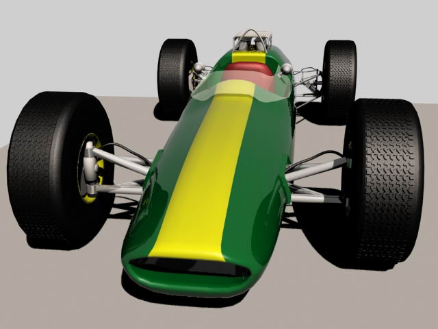 lotus 25 Model 3D .c4d .max .obj .3ds .fbx .stl .blend 