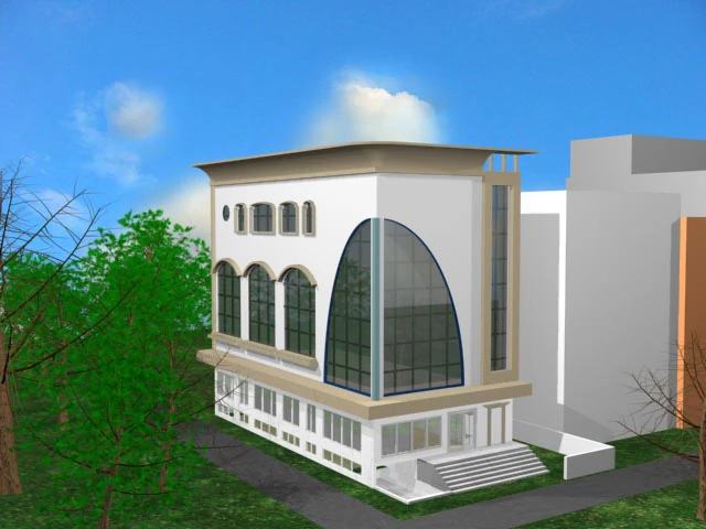 building 1 3D Model .c4d .max .obj .3ds .fbx .stl .blend 