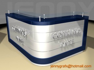 reception counter Model 3D
