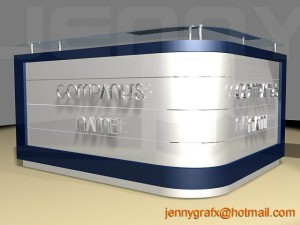 reception counter Modelo 3D