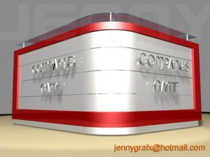 reception counter Modelo 3D
