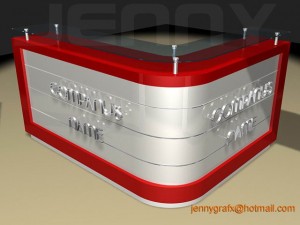 reception counter Modelo 3D