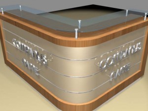 reception counter Modelo 3D