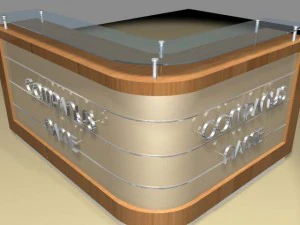 reception counter 3D Model