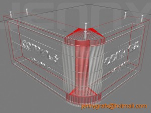reception counter Modelo 3D