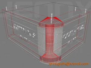 reception counter 3D Model