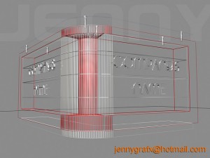 reception counter Modelo 3D