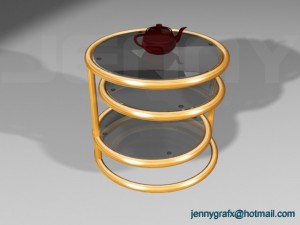 mod table 3D 모델