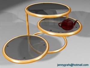 mod table 3D 모델