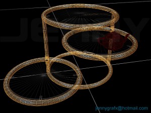 mod table 3D 모델