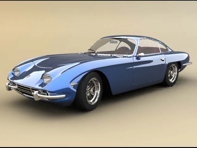 lamborghini 350 gt 3D Model .c4d .max .obj .3ds .fbx .stl .blend