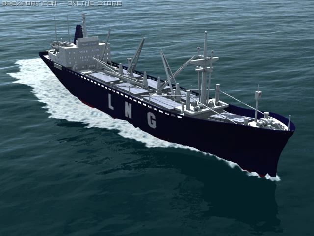 kapal kargo Model 3D .c4d .max .obj .3ds .fbx .stl .blend 