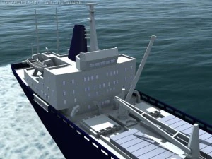kapal kargo Model 3D