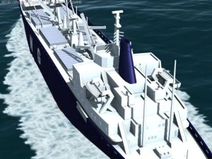 kapal kargo Model 3D