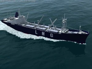 kapal kargo Model 3D