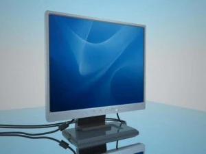 एलसीडी मॉनिटर 3D मॉडल