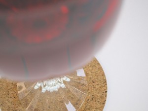 crystal glass with red wine 3D-Modell