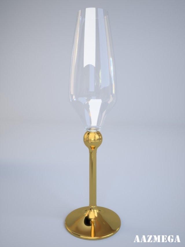 zepter champagne glass Modèle 3D .c4d .max .obj .3ds .fbx .stl .blend 
