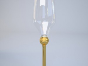 zepter champagne glass 3D Model