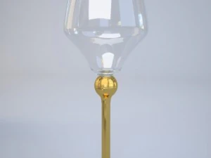 zepter rode wijnglas 3D Model
