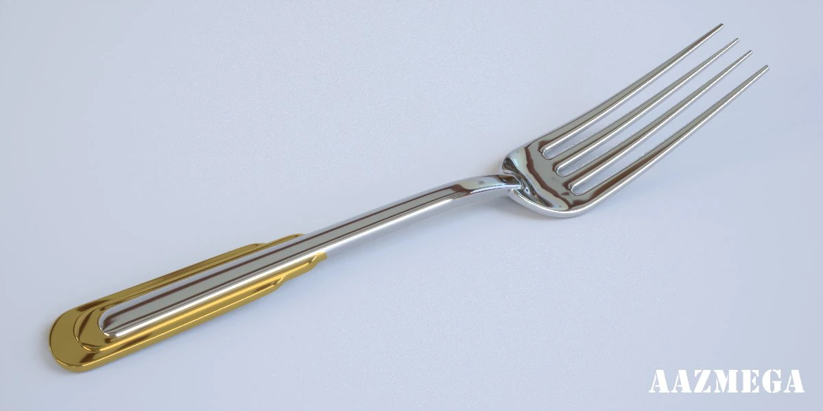 zepter table fork 3D Model .c4d .max .obj .3ds .fbx .stl .blend 