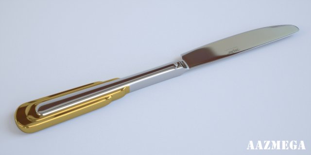 zepter table knife 3D Модель .c4d .max .obj .3ds .fbx .stl .blend 