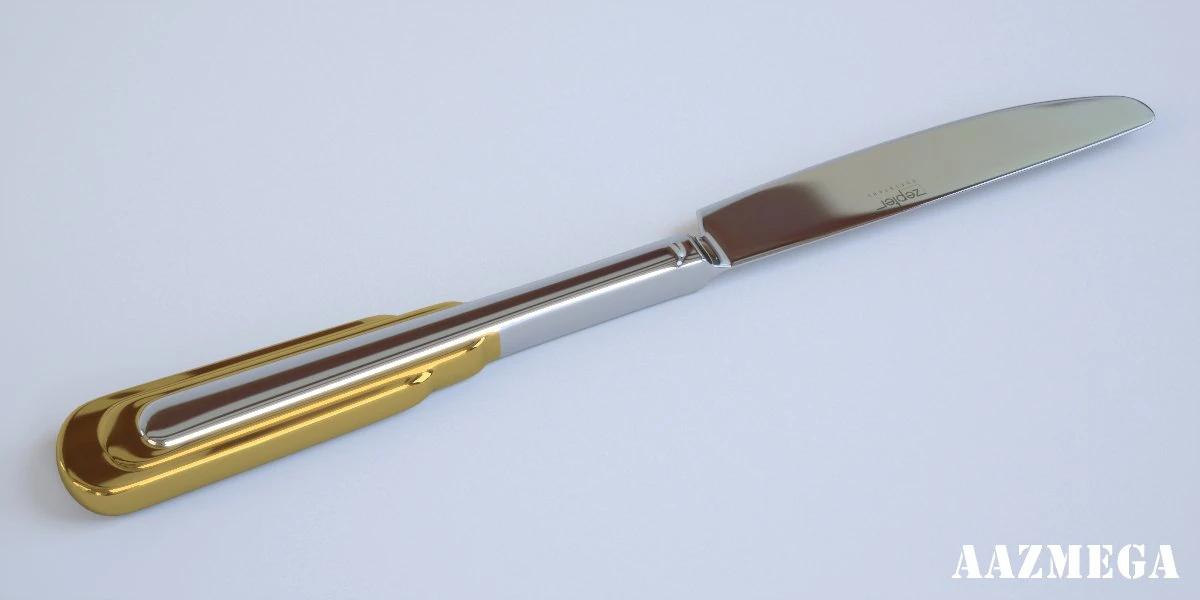 zepter table knife 3D Model .c4d .max .obj .3ds .fbx .stl .blend 