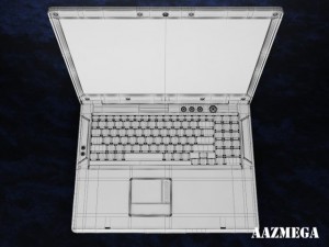 sager m17 notebook Model 3D