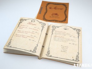 restaurant menu 3D Model