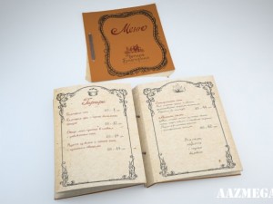 restaurant menu 3D 模型