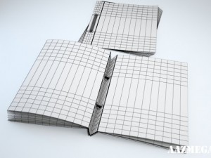 restaurant menu 3D 模型