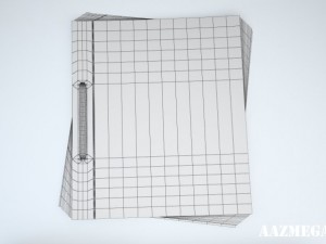 restaurant menu 3D 模型