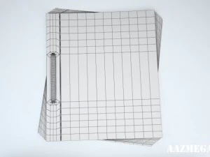 restaurant menu 3D Model
