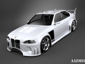 bmw e36 shark tuning 3D Model