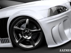 bmw e36 shark tuning 3D Model