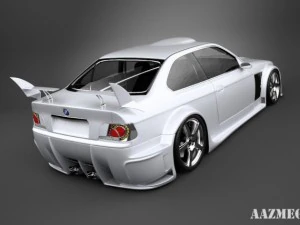 bmw e36 shark tuning 3D Model