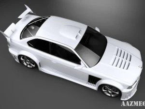 bmw e36 shark tuning 3D Model