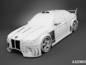 bmw e36 shark tuning Modèle 3D