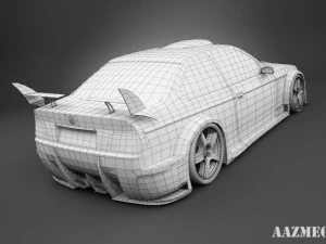 bmw e36 shark tuning 3D Model
