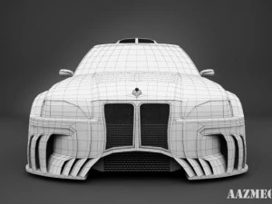 bmw e36 shark tuning 3D Model