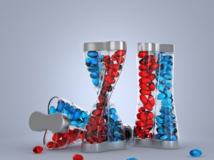 dna bottle with softgel capsules 3D Model
