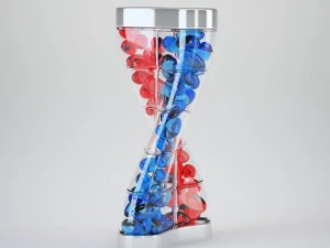 dna bottle with softgel capsules 3D Model
