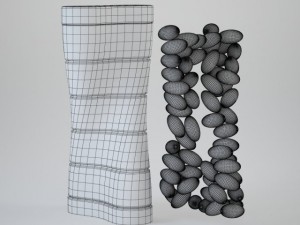 dna bottle with softgel capsules 3D Modell