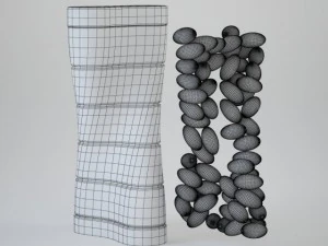 dna bottle with softgel capsules 3D Model