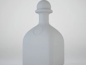 bottle with whisky 3D Model