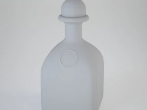 bottle with whisky 3D Model
