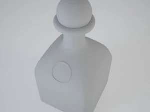 bottle with whisky 3D Model