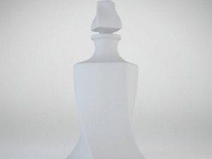 bottle with whisky Model 3D