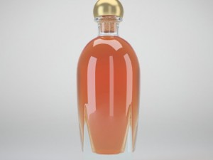 bottle with whisky 3D Модель