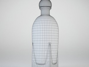 bottle with whisky 3D Модель